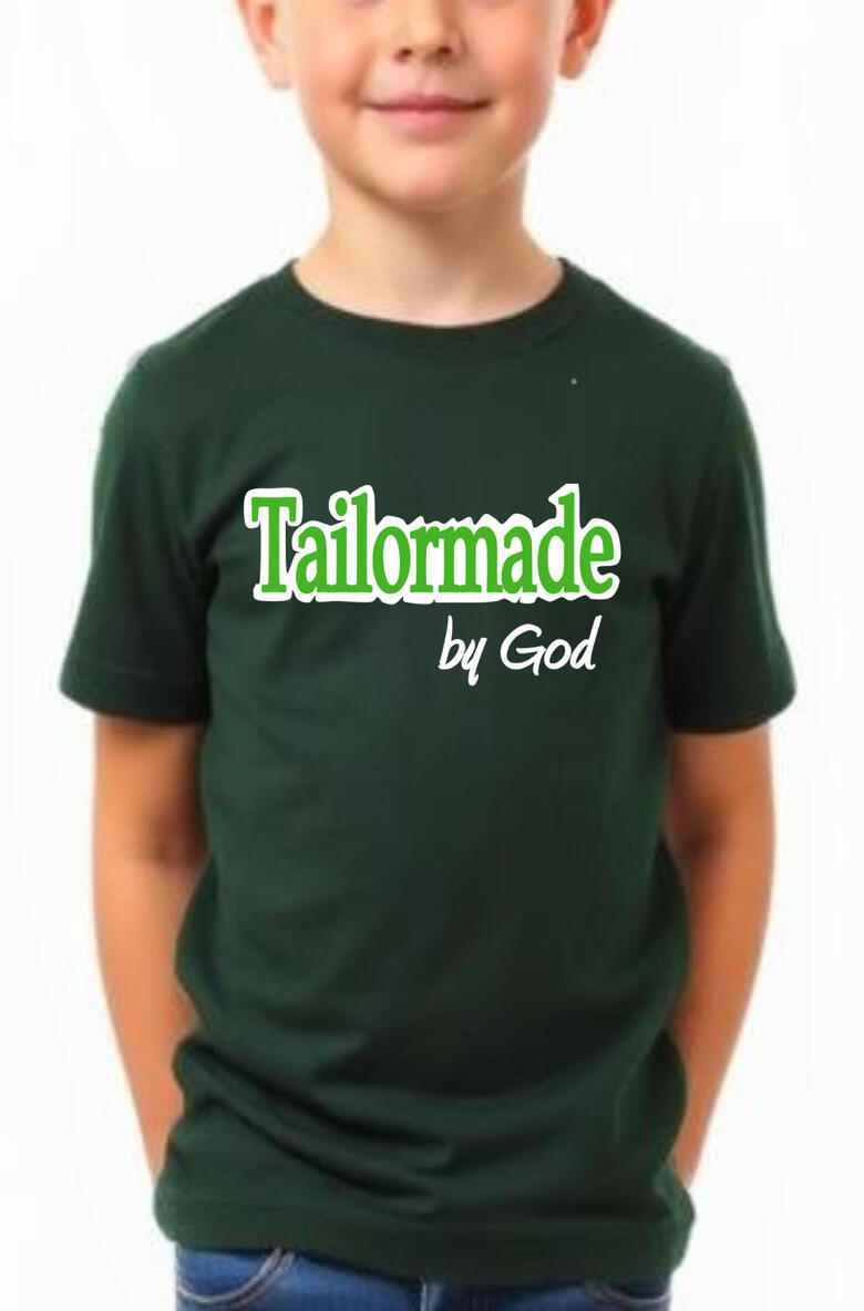 Tailormade by God Boy's Christian T-shirt