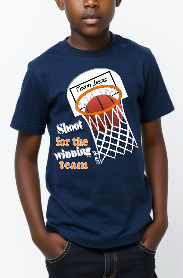 Shoot for the winning team Team Jesus Quote T-shirt